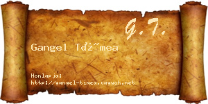 Gangel Tímea névjegykártya